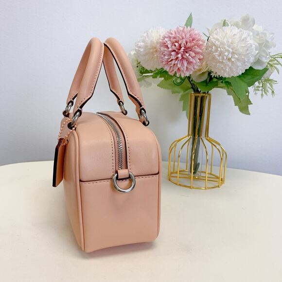 Coach CT776 Satchel Crossbody Bag in Sv/Faded Blush - Picture 2 of 9